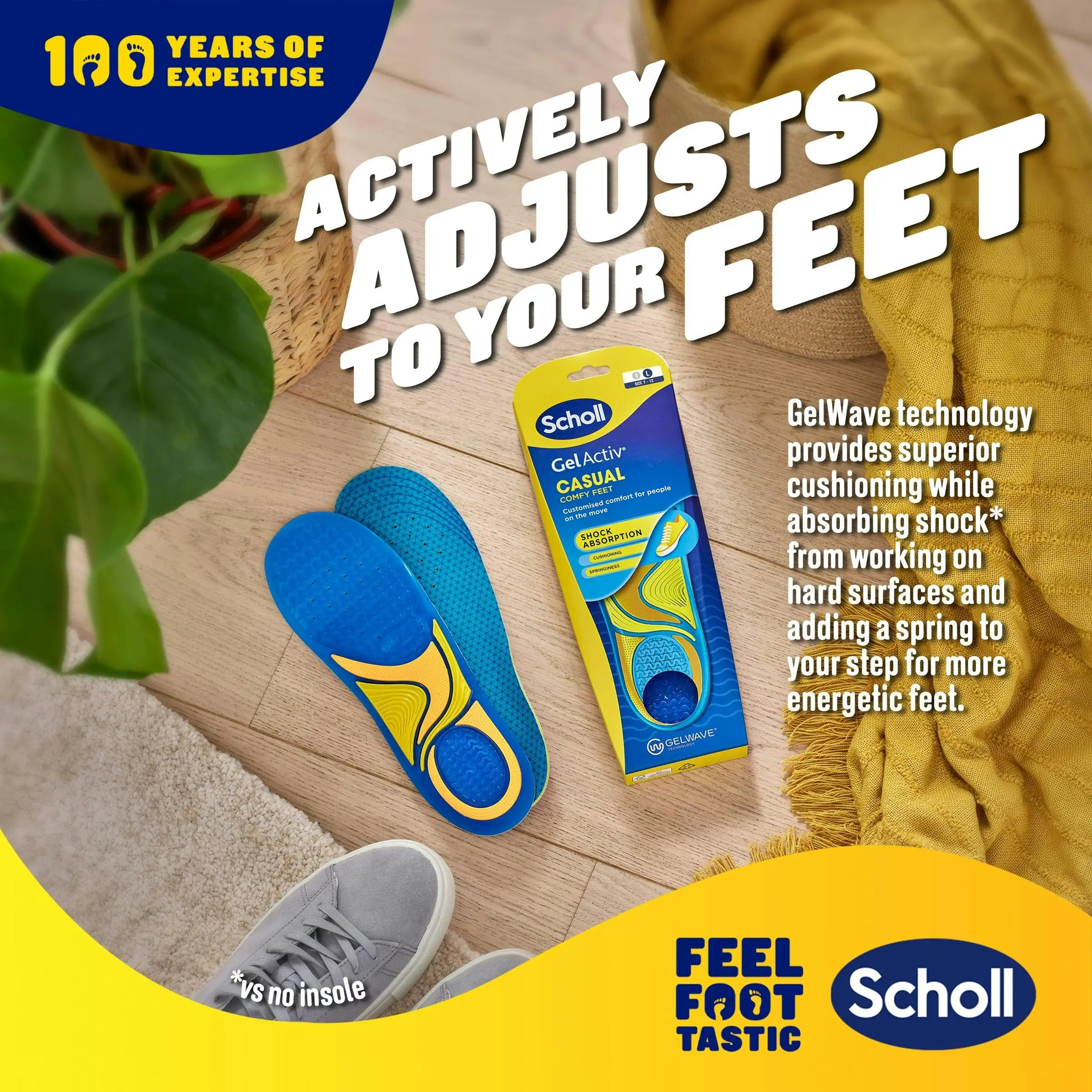 Scholl Gel Activ Insole Casual Large