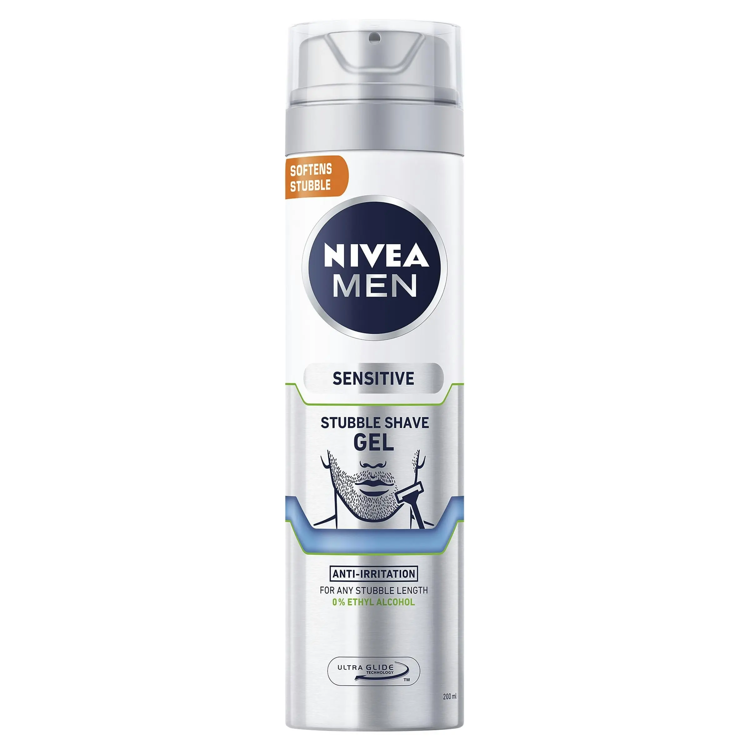 Nivea Men Shaving Gel One Stroke Sensitive 200ml