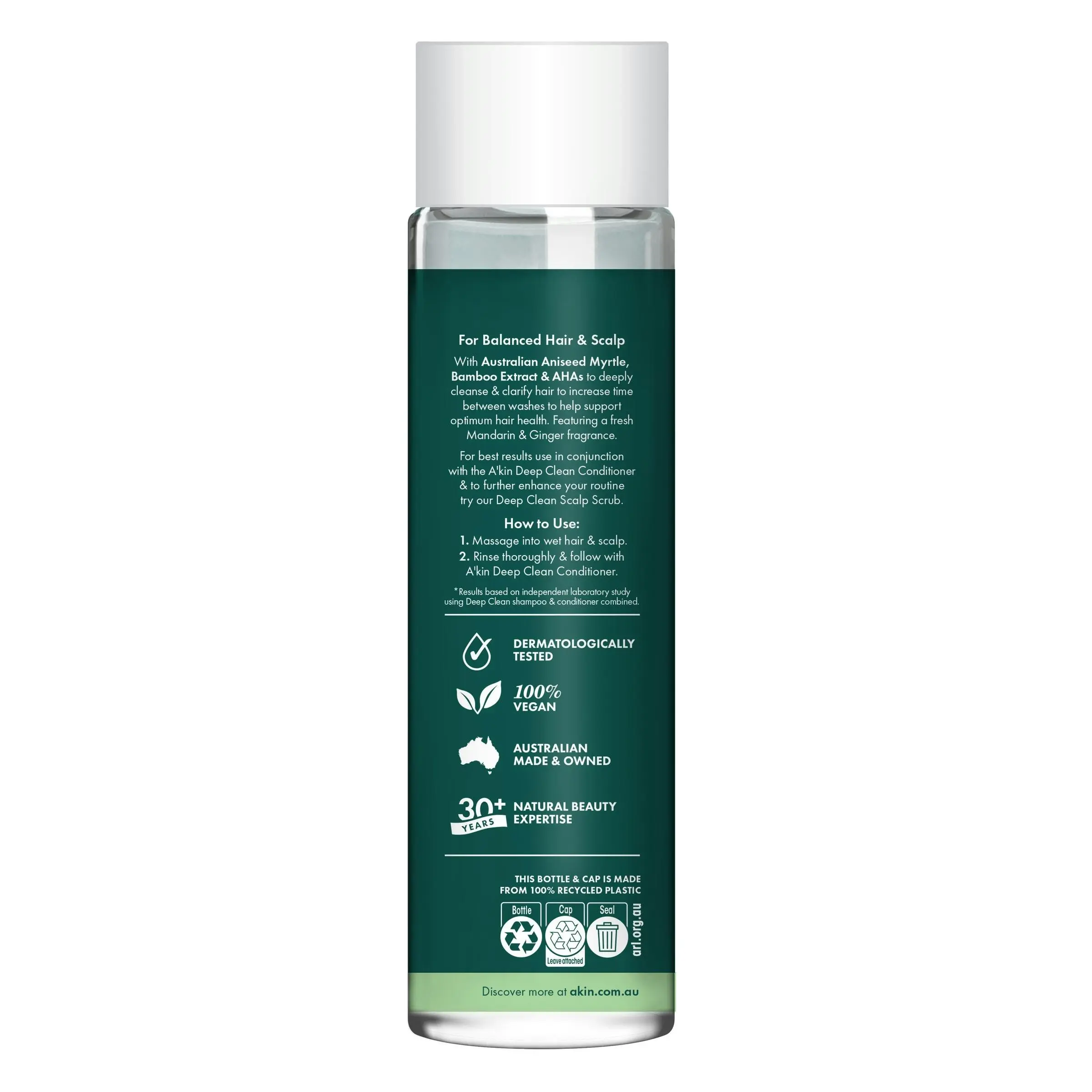 A'kin Deep Clean Shampoo 375ml