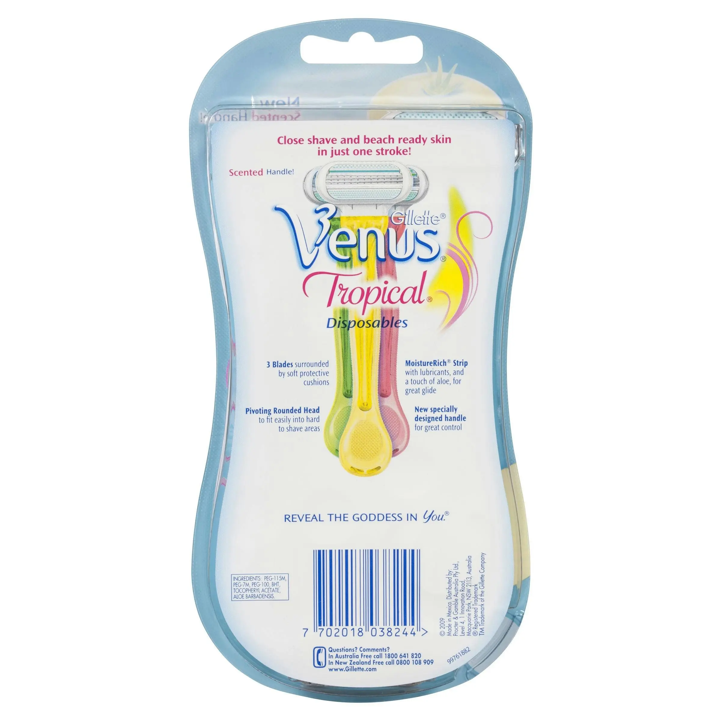 Gillette Venus Tropical Disposable Razor 3 Pack