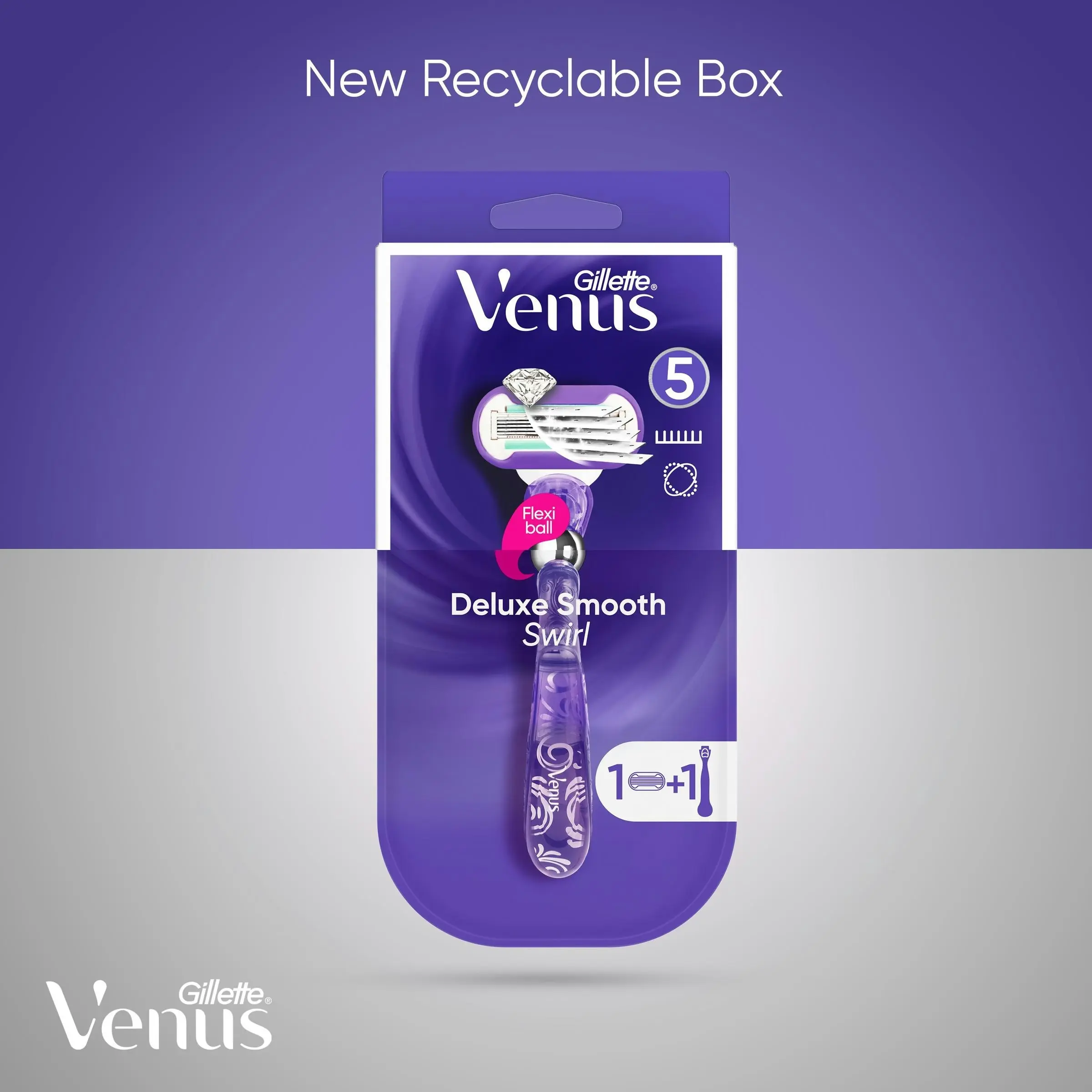 Gillette Venus Deluxe Smooth Swirl Razor