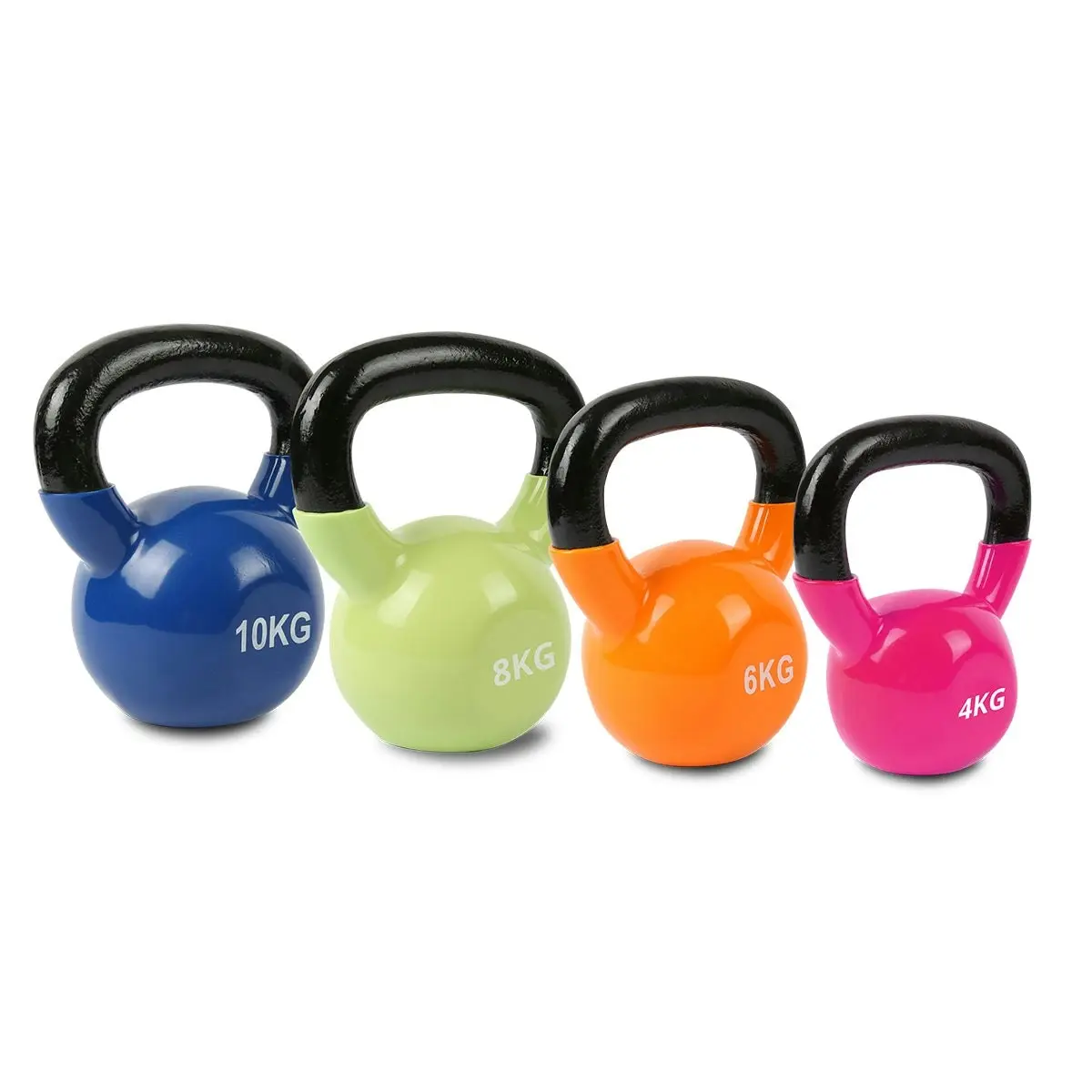 Cortex Cast Iron Vinyl Dipped Kettlebell 4kg-12kg Set