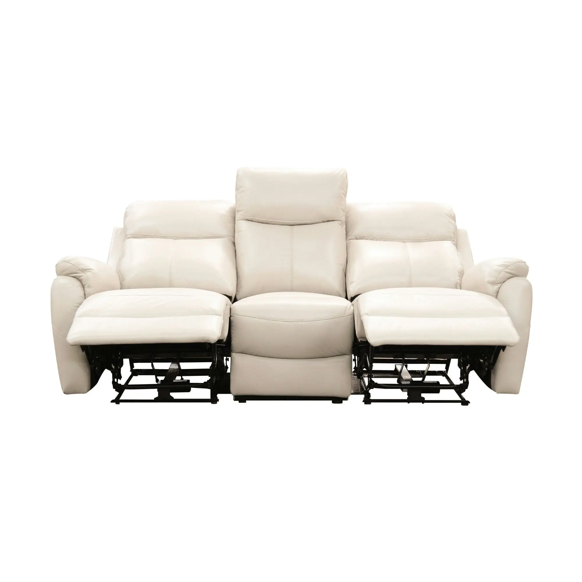 Berkeley 3+1+1 Electric Leather Recliner Sofa Set Silver