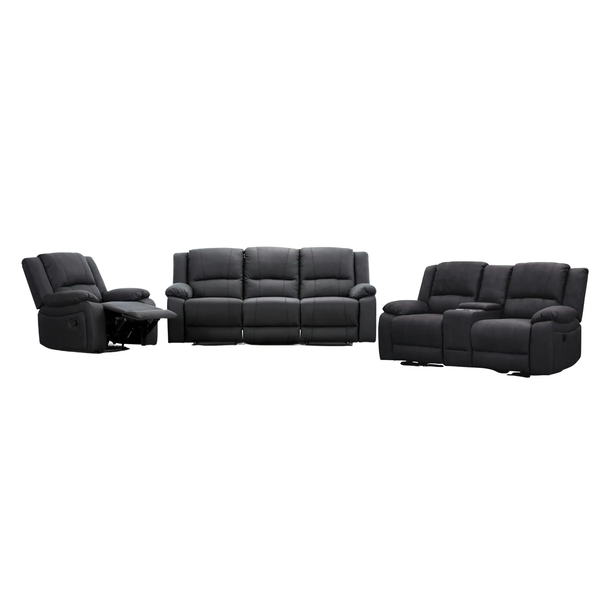 Anderson Fabric Electric Recliner Sofa Lounge Chair