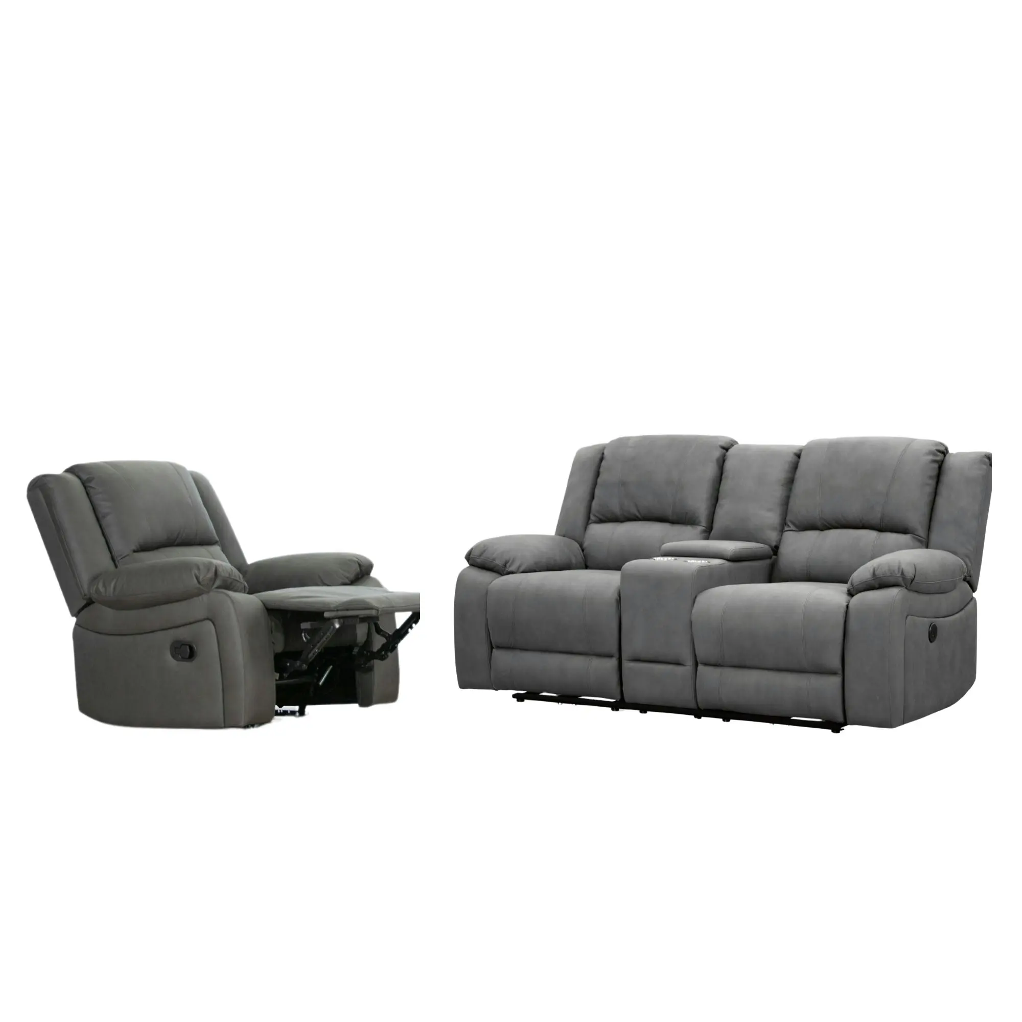 Anderson Fabric Electric Recliner Sofa Lounge Chair