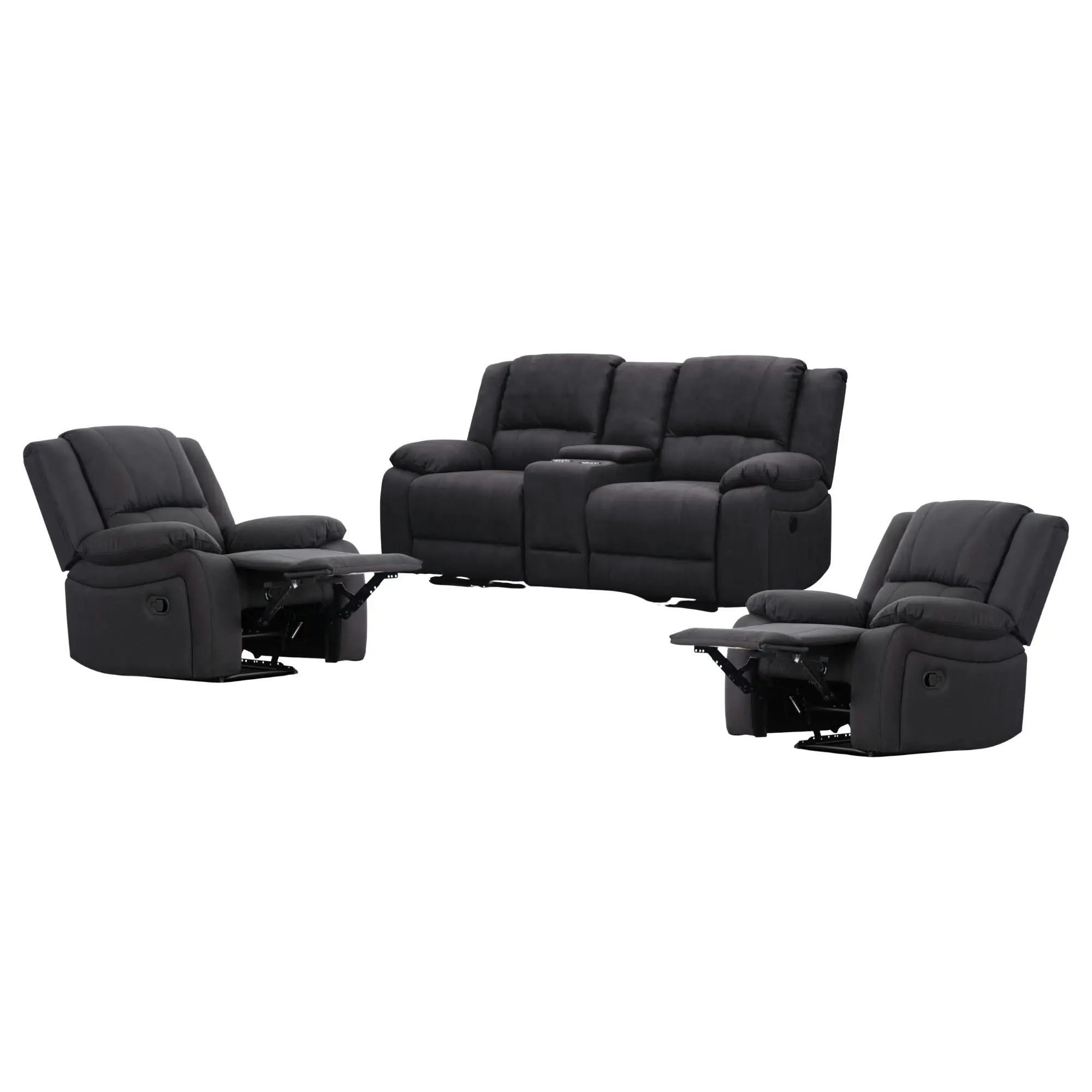 Anderson Fabric Electric Recliner Sofa Lounge Chair