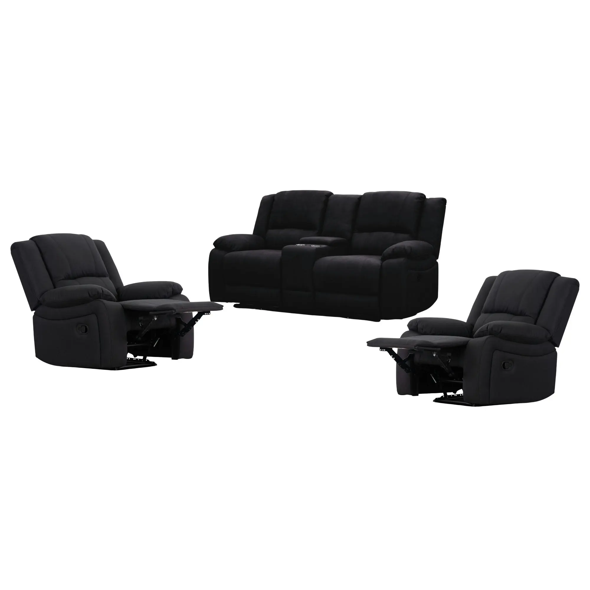 Anderson Fabric Electric Recliner Sofa Lounge Chair