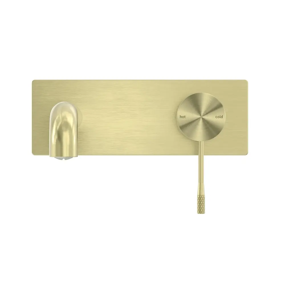 Nero Opal Wall Basin/Bath Mixer Brushed Gold NR251907aBG