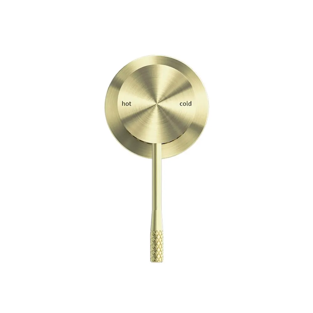 Nero Opal Shower Mixer with 60mm Plate Brushed Gold NR251909hBG