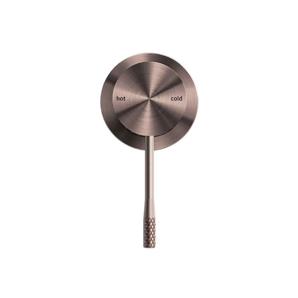 Nero Opal Shower Mixer with 60mm Plate Brushed Bronze NR251909hBZ