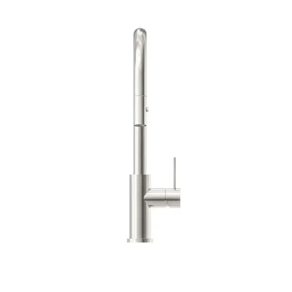 Nero Mecca Pull Out Sink Mixer With Vegie Spray Function Brushed Nickel NR221908BN