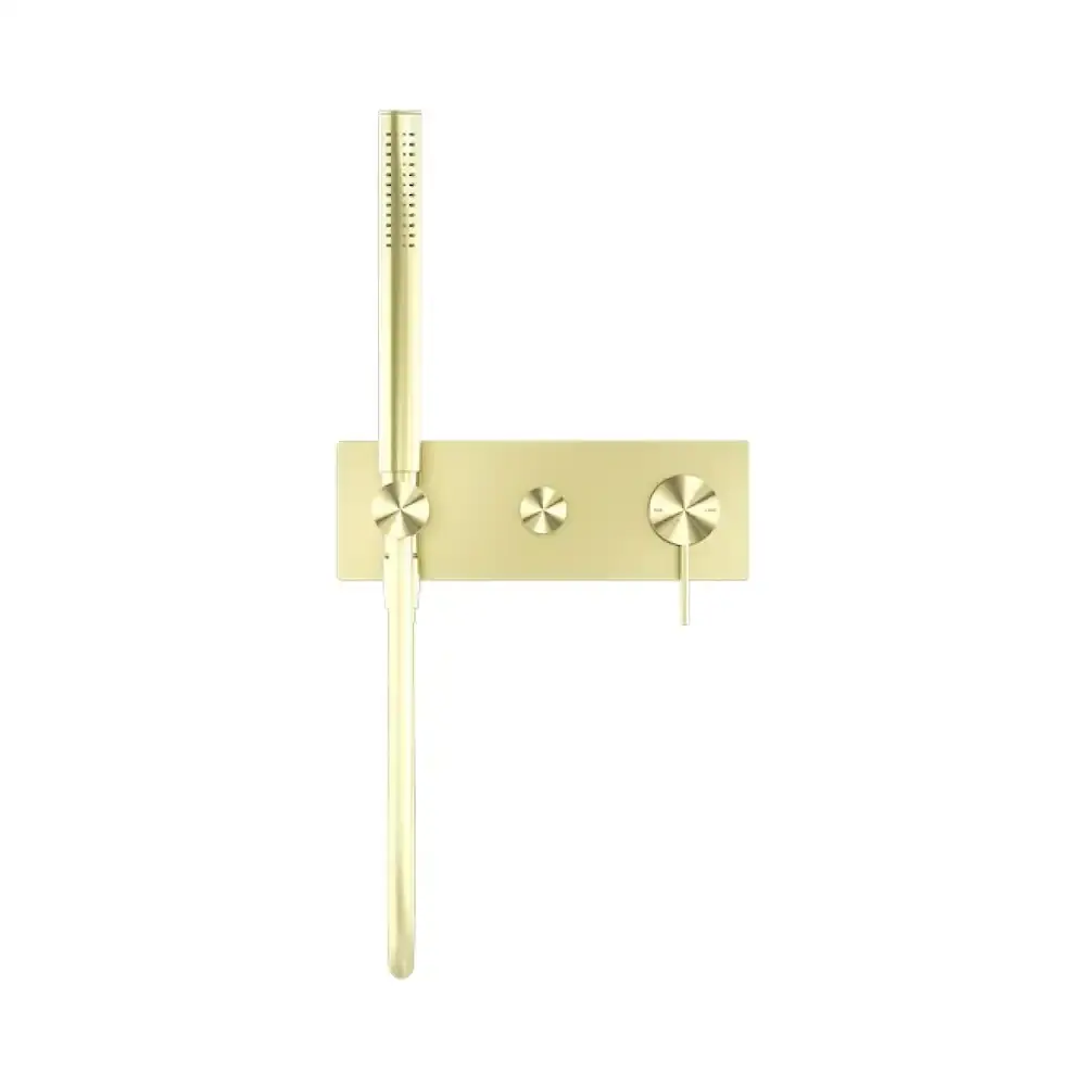 Nero Mecca Shower Mixer Diverter System Brushed Gold NR221903eBG