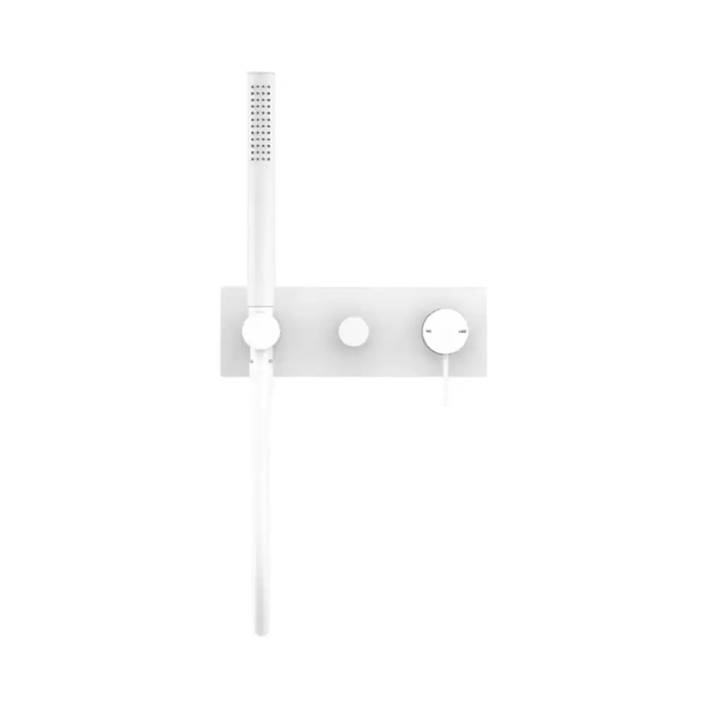 Nero Mecca Shower Mixer Diverter System Matte White NR221903eMW