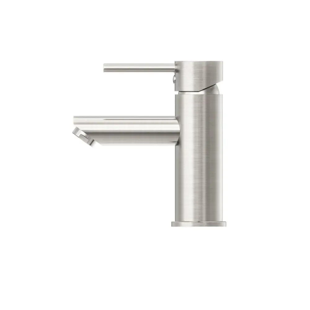 Nero Dolce Basin Mixer Straight Spout Brushed Nickel NR250802BN