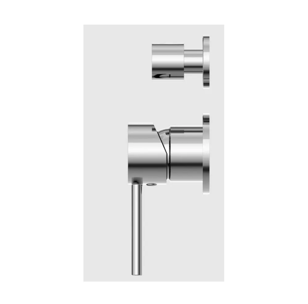 Nero Bianca Shower Mixer With Diverter Seperate Plate Chrome NR250809ECH