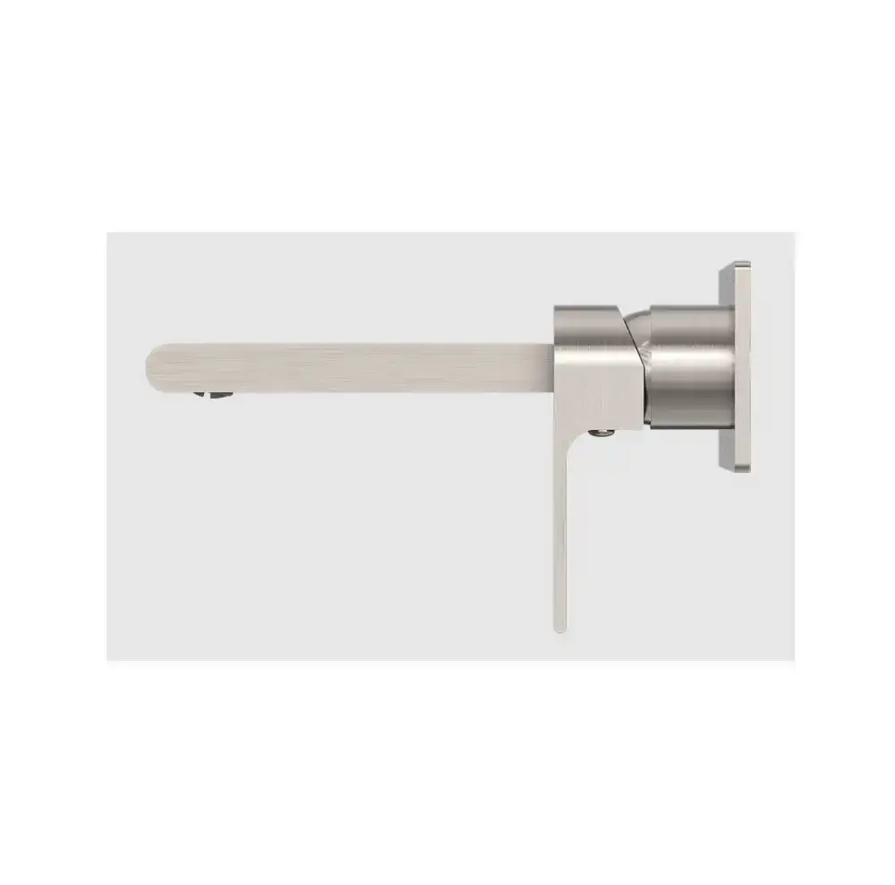 Nero Bianca Wall Basin Mixer Brushed Nickel NR321507ABN