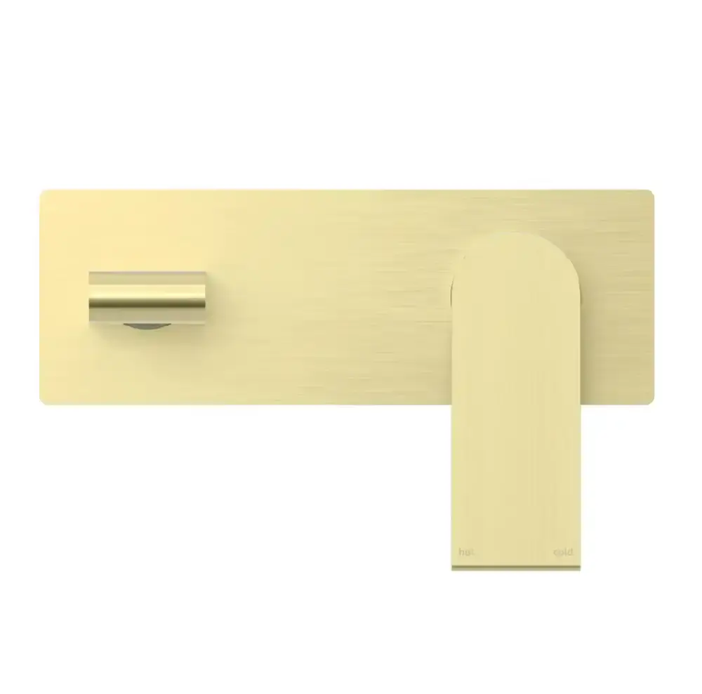 Nero Bianca Wall Basin Mixer Brushed Gold NR321507ABG