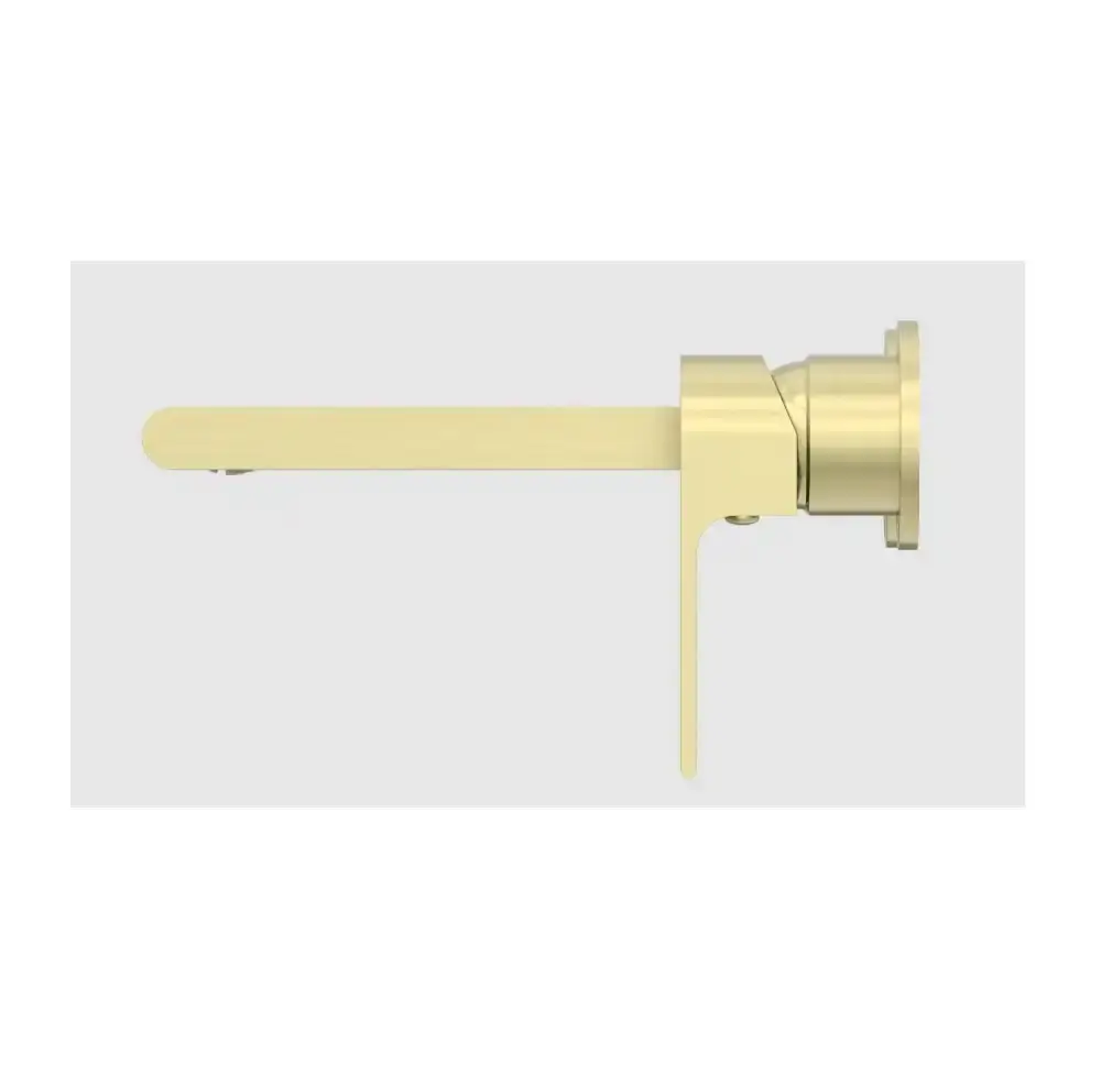 Nero Bianca Wall Basin Mixer Seperate Back Plate Brushed Gold NR321509EBG