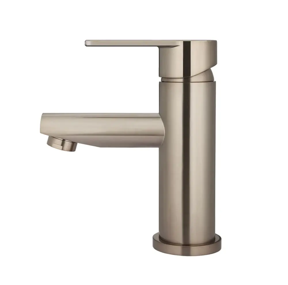 Meir Round Basin Mixer Champagne MB02PD-CH