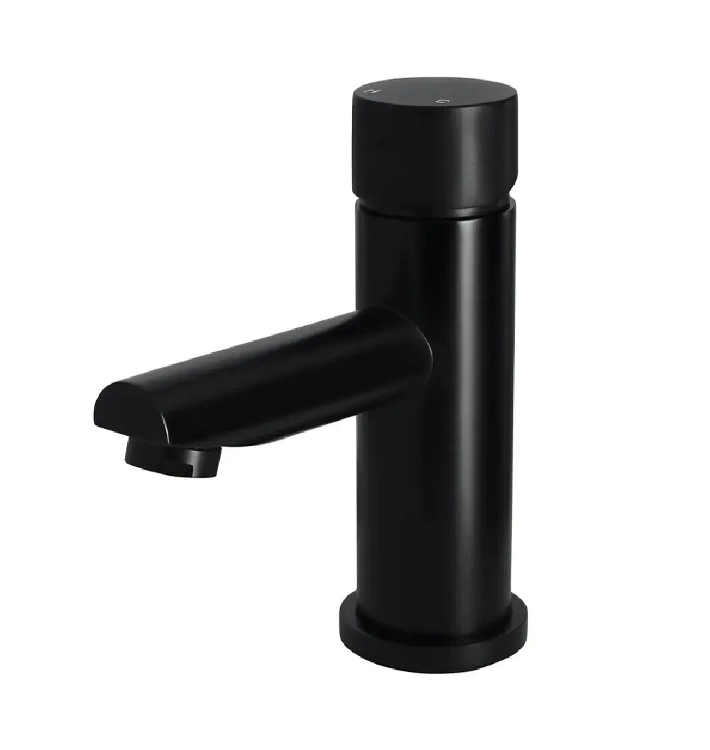 Meir Round Basin Mixer Matte Black MB02PN