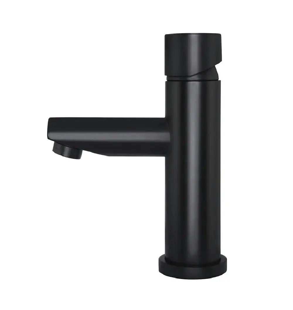 Meir Round Basin Mixer Matte Black MB02PN