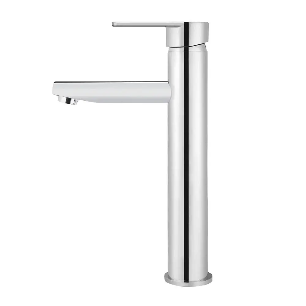 Meir Round Tall Basin Mixer Chrome MB04PD-R2-C