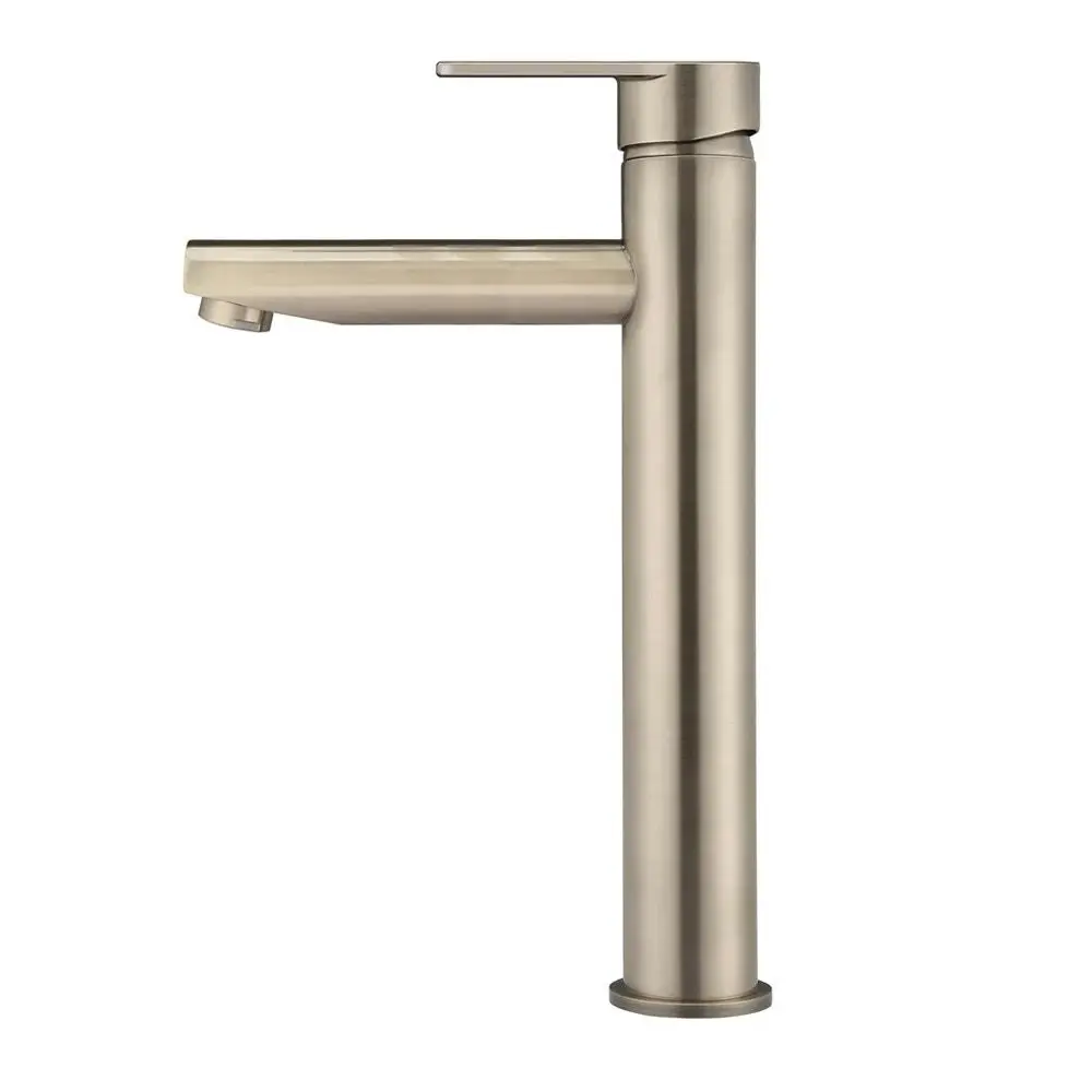 Meir Round Tall Basin Mixer Champagne MB04PD-R2-CH