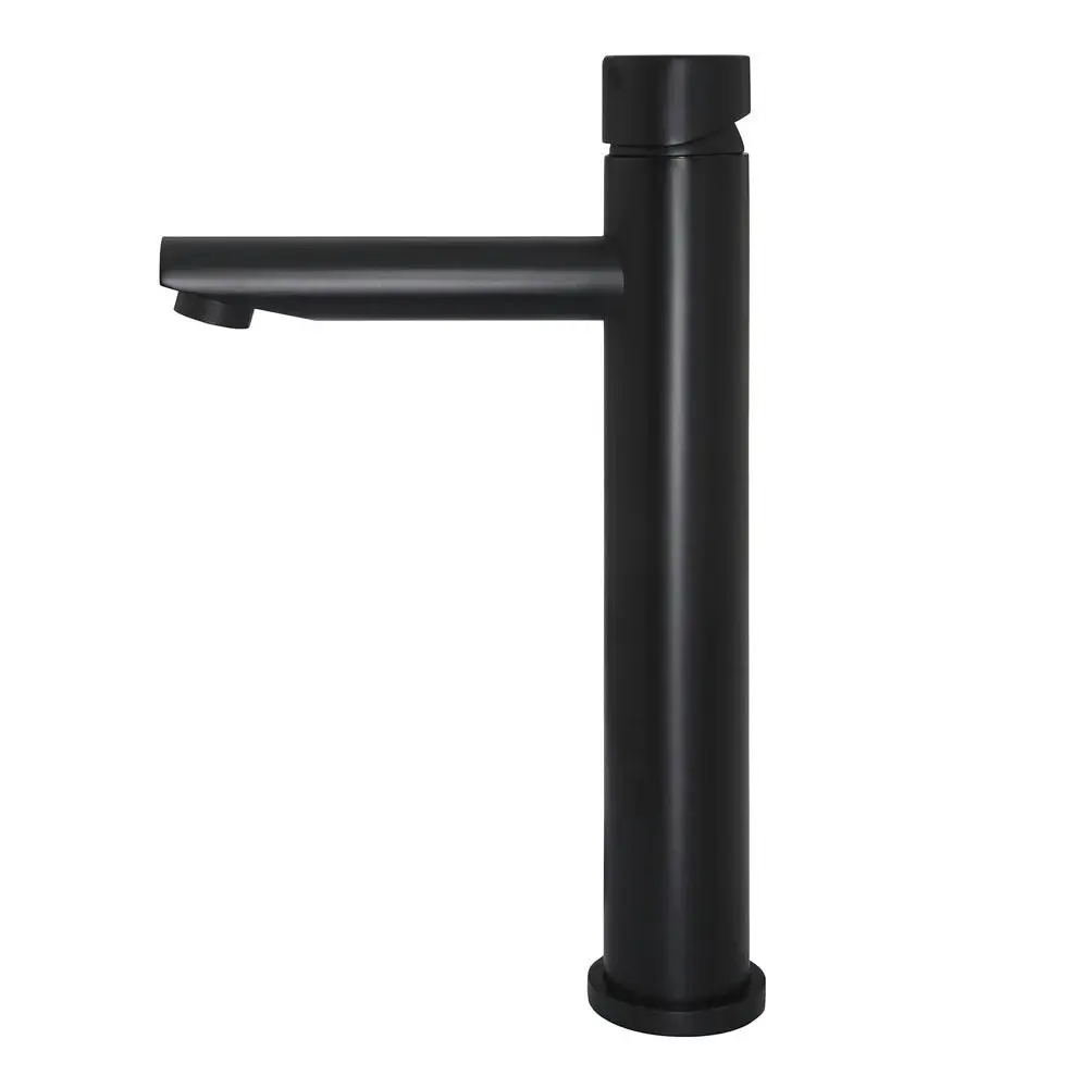 Meir Round Tall Basin Mixer Matte Black MB04PN-R2