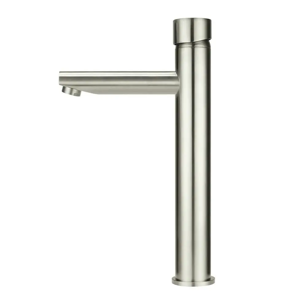 Meir Round Tall Basin Mixer Brushed Nickel MB04PN-R2-PVDBN