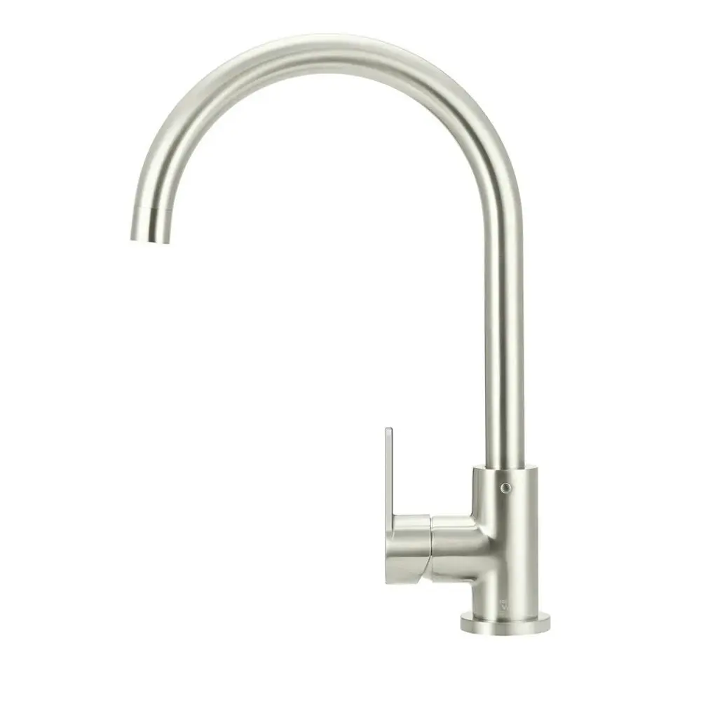 Meir Round Kitchen Mixer Tap Brushed Nickel MK03PD-PVDBN