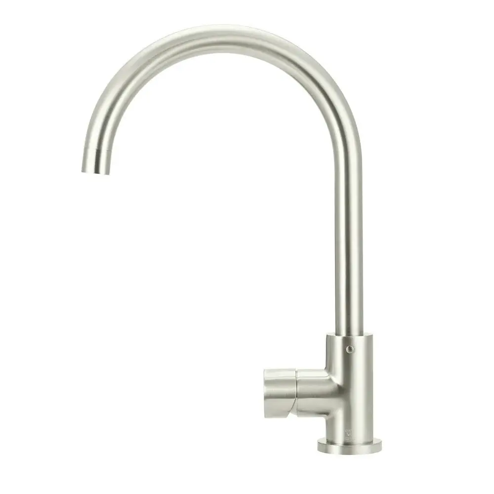 Meir Round Kitchen Mixer Tap Brushed Nickel MK03PN-PVDBN