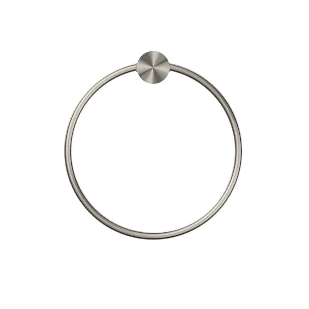 Nero Opal Towel Ring Brushed Nickel NR2580aBN