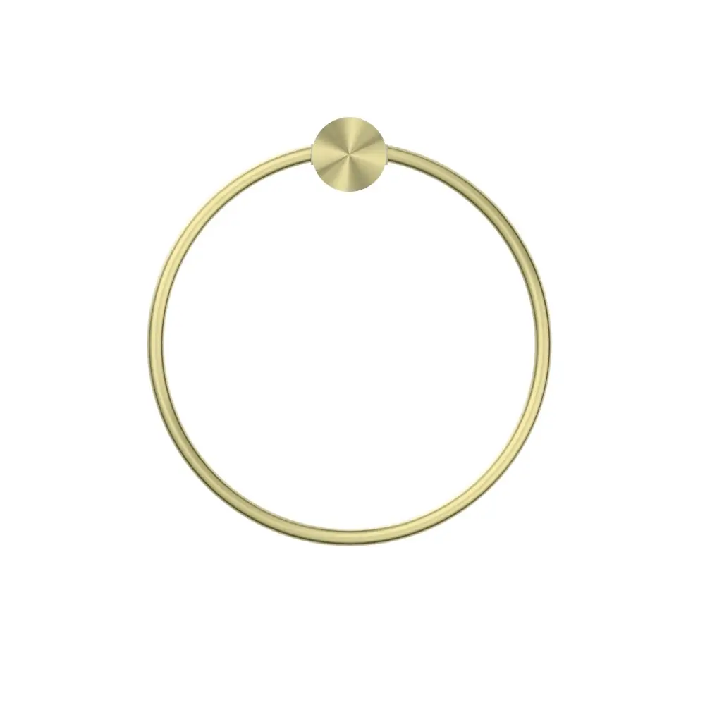 Nero Opal Towel Ring Brushed Gold NR2580aBG