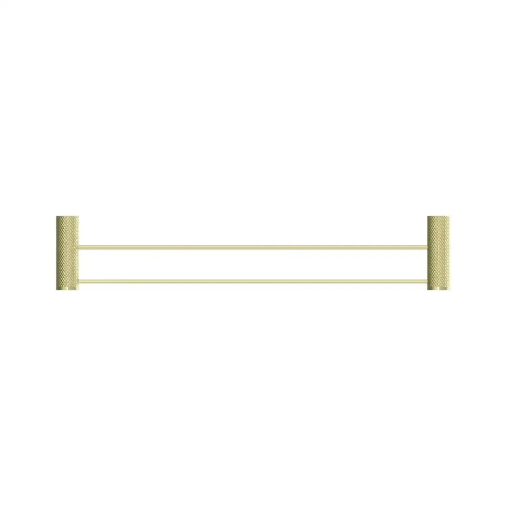 Nero Opal Double Towel Rail 600mm Brushed Gold NR2524dBG