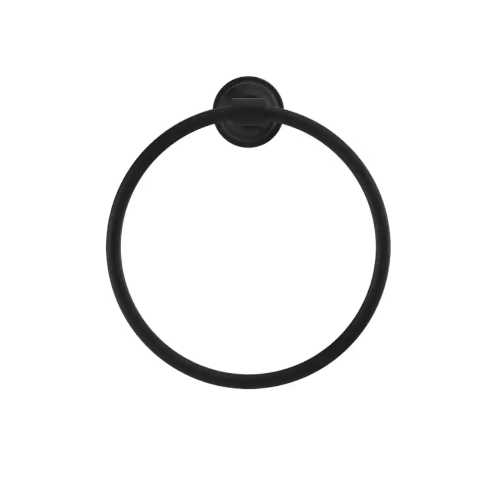 Nero York Towel Ring Matte Black NR6980MB