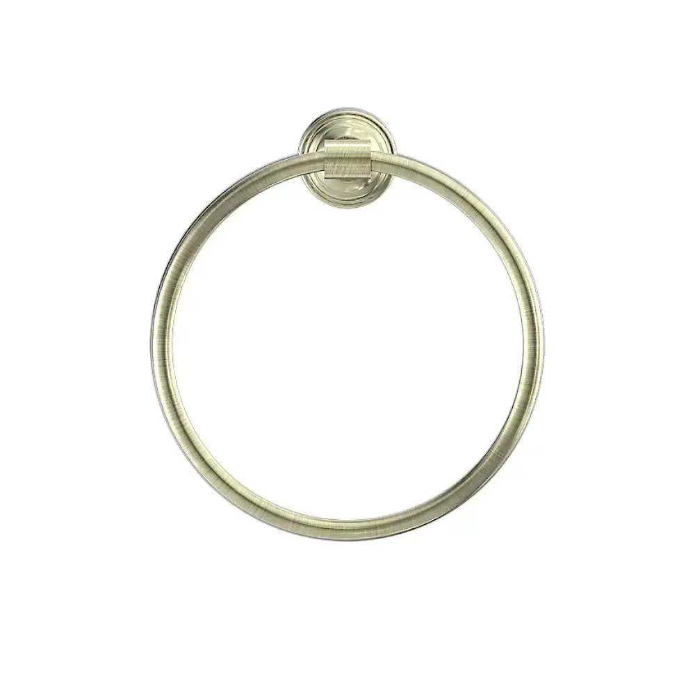 Nero York Towel Ring Aged Brass NR6980AB