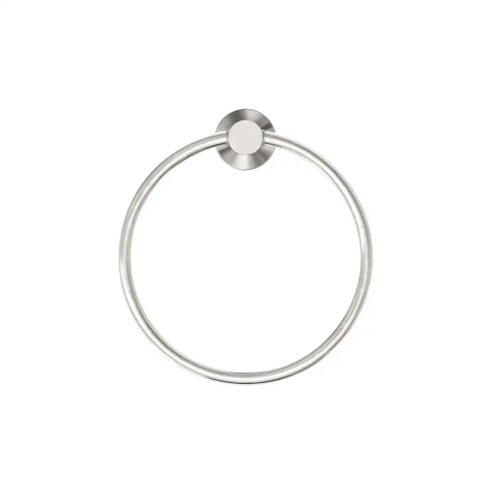 Nero Mecca Hand Towel Ring Brushed Nickel NR1980BN