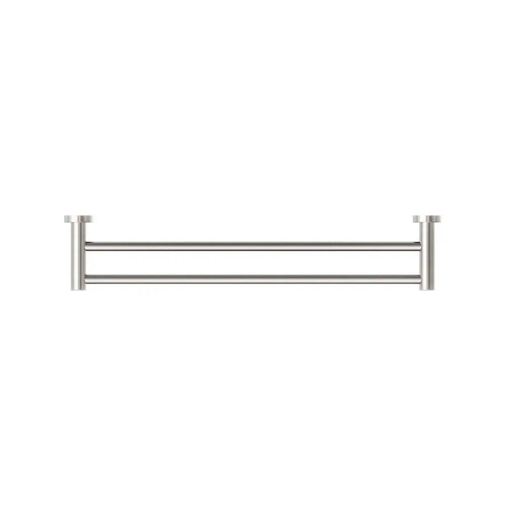 Nero Dolce Single Double Rail 600mm Brushed Nickel NR2024DBN