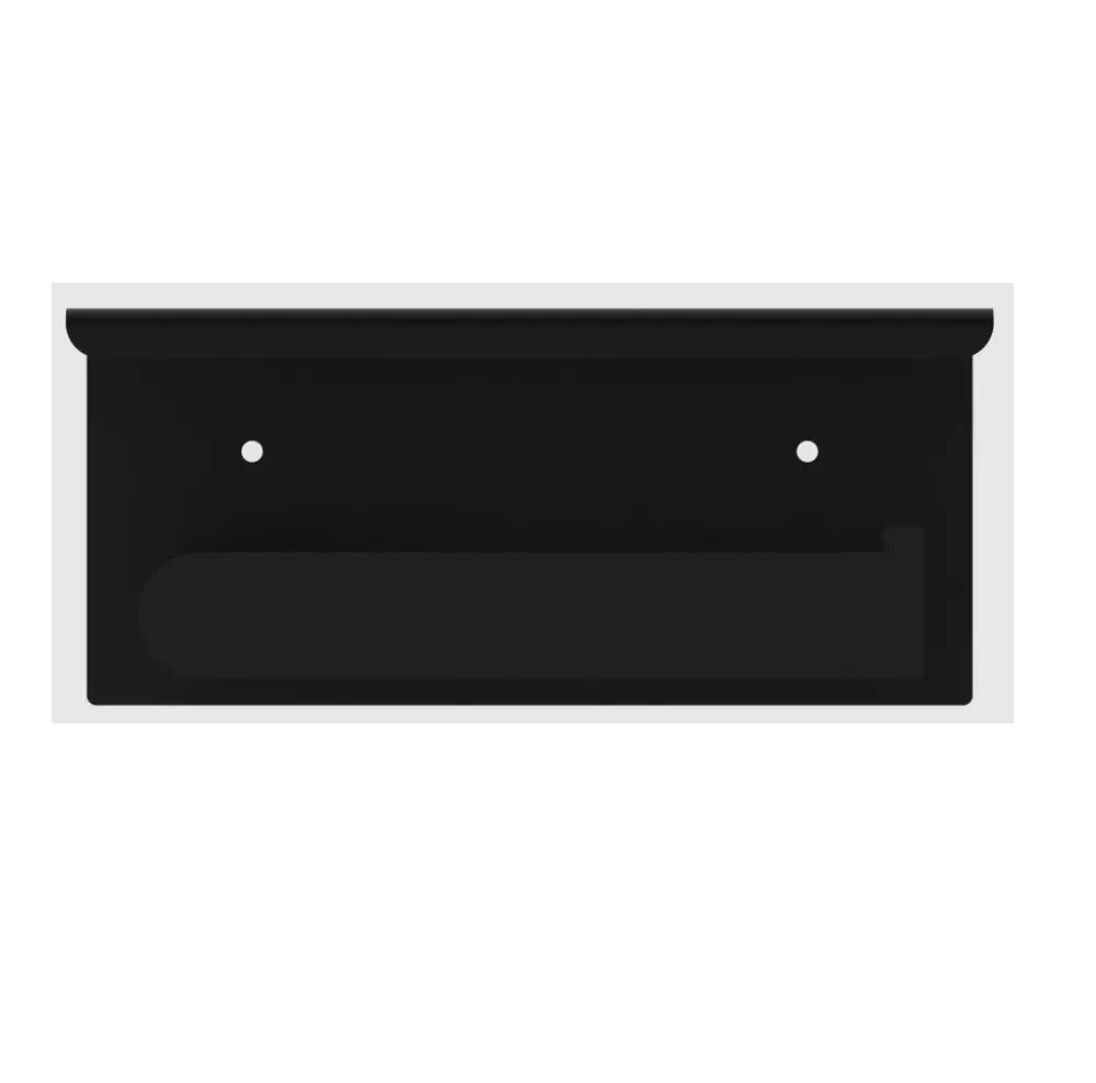 Nero Bianca Toilet Roll Holder Matte Black NR9086AMB