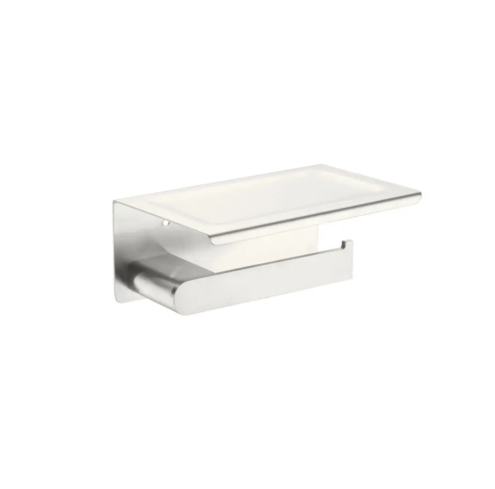 Nero Bianca Toilet Roll Holder Brushed Nickel NR9086ABN