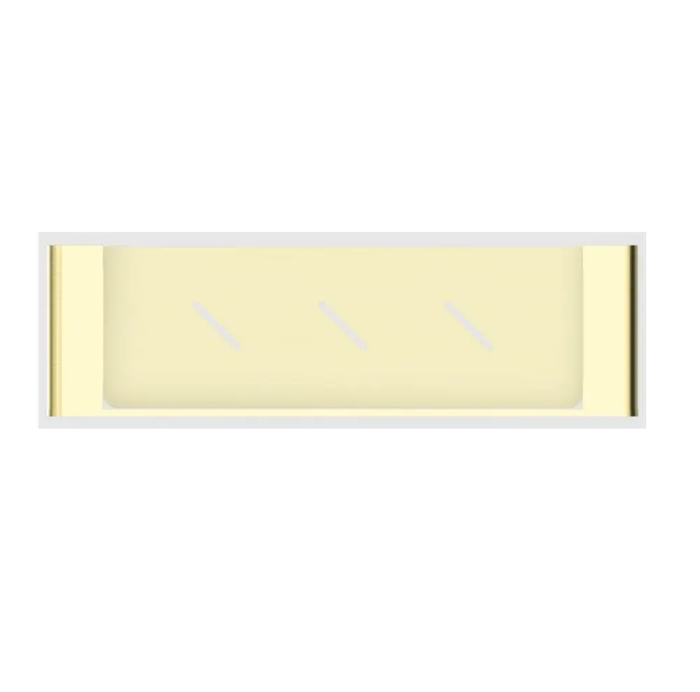 Nero Bianca Shower Shelf Brushed Gold NR9087ABG