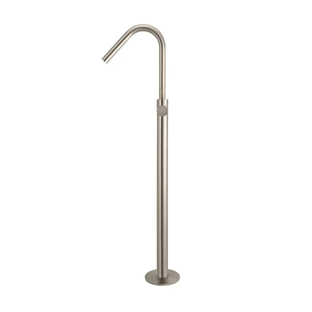 Meir Round Freestanding Bath Spout and Hand Shower Champagne MB09PN-CH