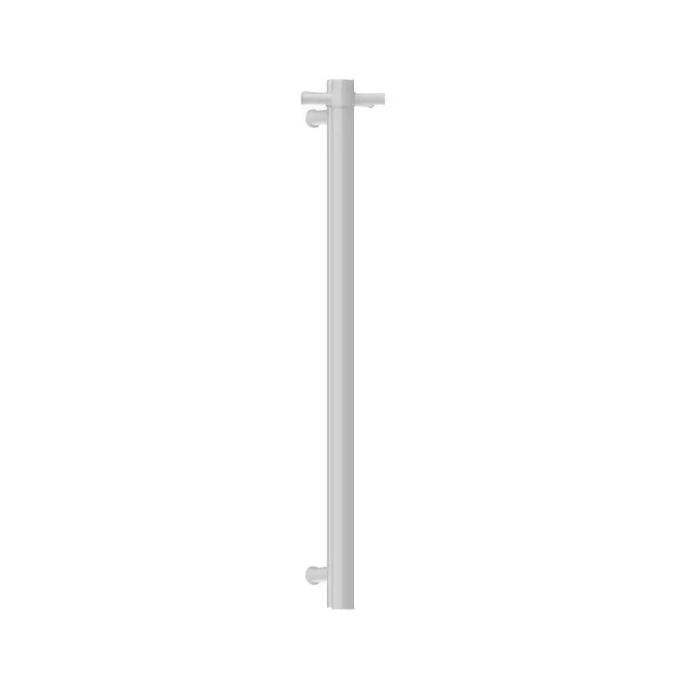 Nero Vertical Heated Towel Rail Matte White NRV900HMW