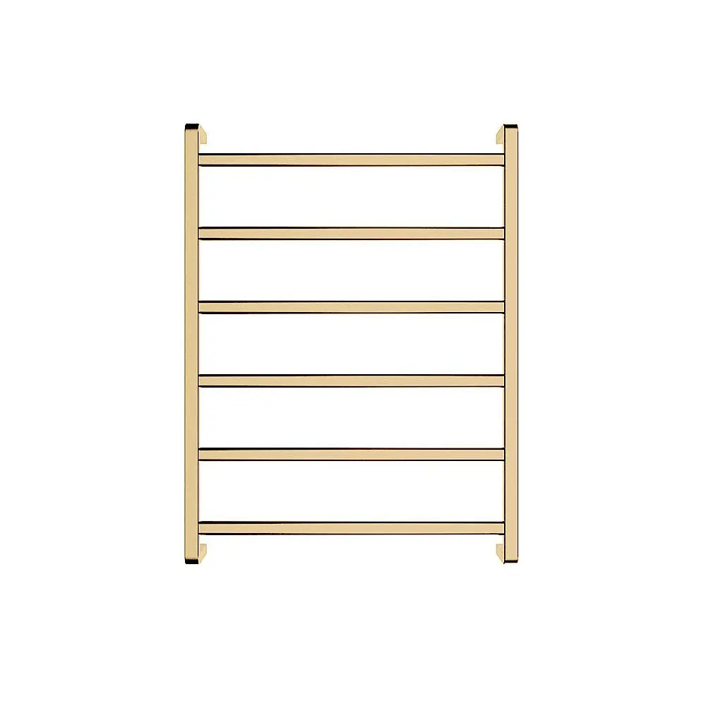 Fienza Koko Heated Towel Ladder 600x800mm 6 Bars Urban Brass 8906080UB