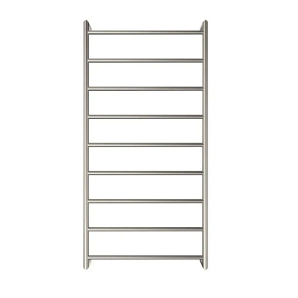 Fienza Kaya Heated Towel Ladder 600x1200mm 9 Bars Brushed Nickel 82860120BN