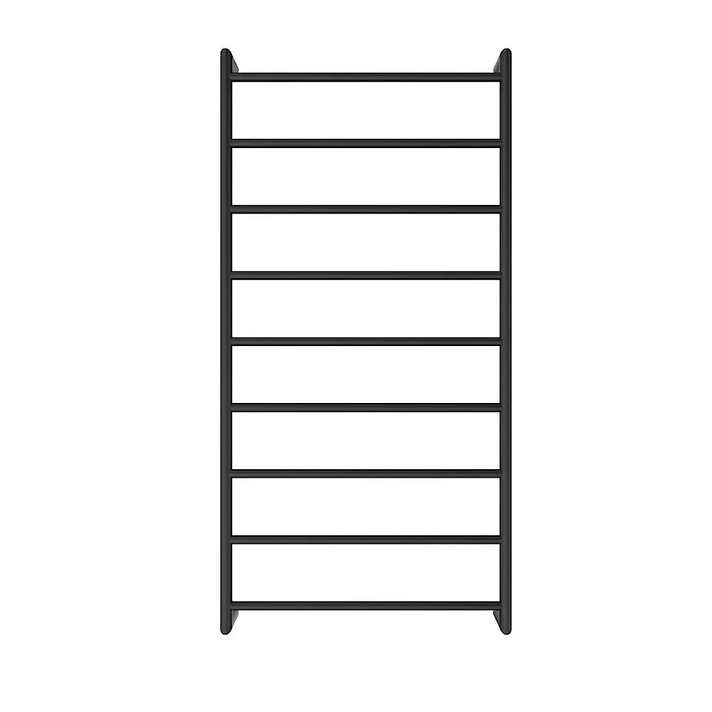 Fienza Kaya Heated Towel Ladder 600x1200mm 9 Bars Matte Black 82860120MB