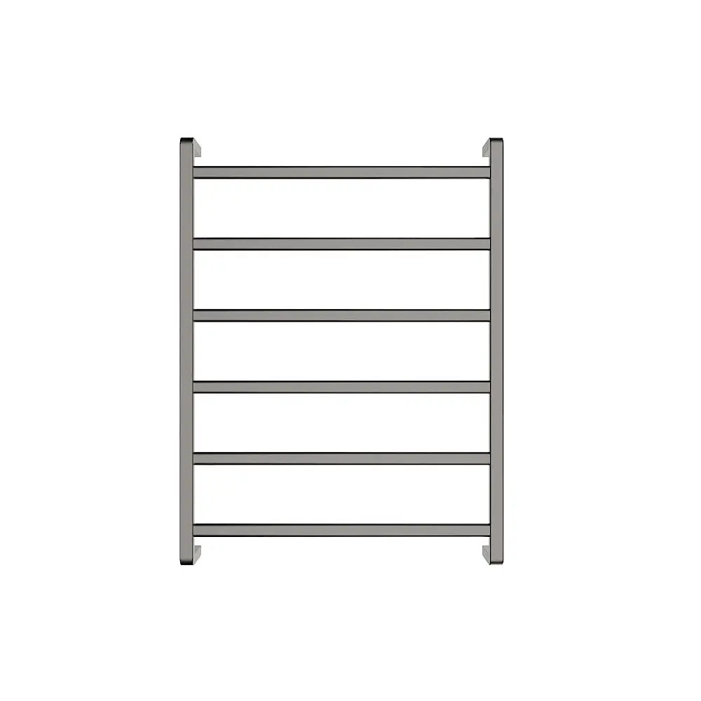 Fienza Koko Heated Towel Ladder 600x800mm 6 Bars Gun Metal 8906080GM