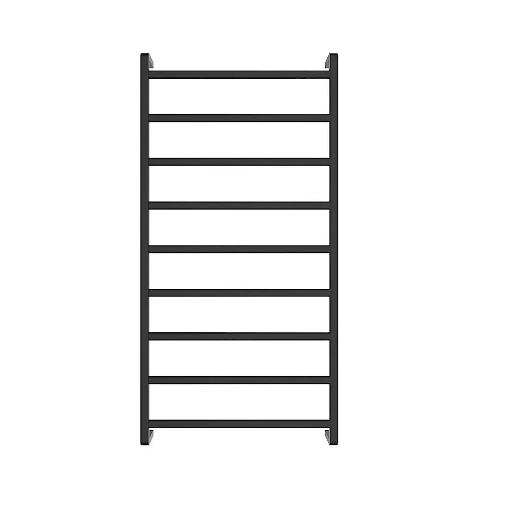 Fienza Koko Heated Towel Ladder 600x1200mm 9 Bars Matte Black 89060120MB