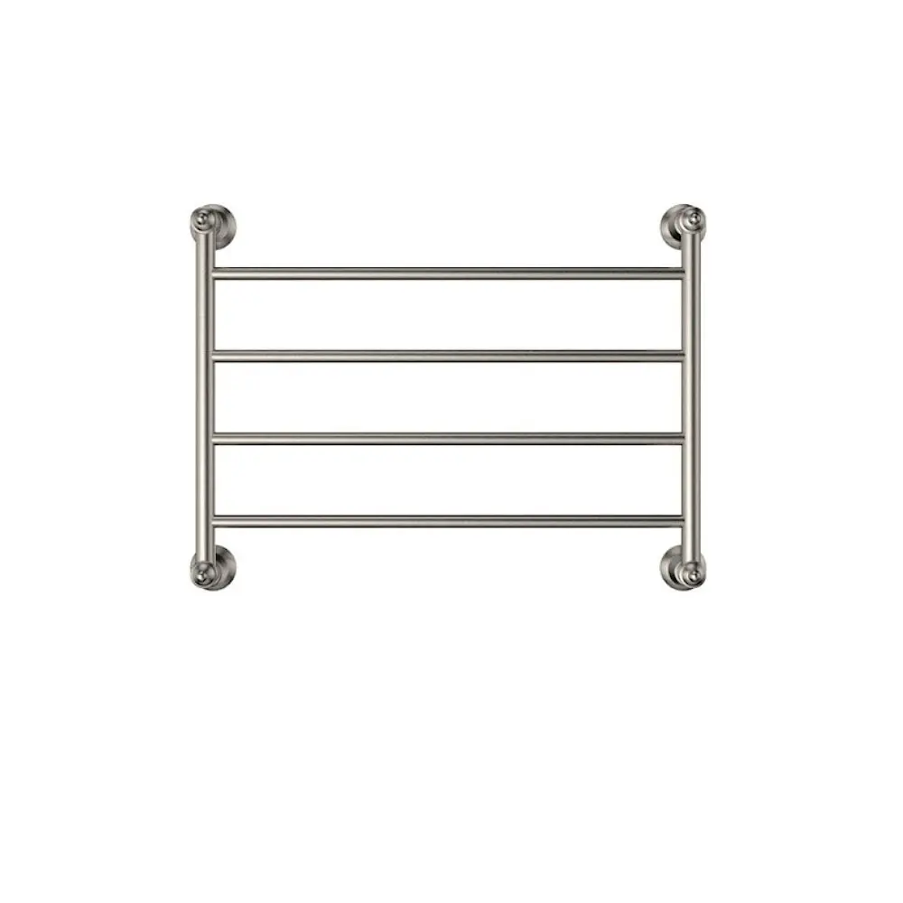 Fienza Lillian Heated Towel Ladder 600x458mm 4 Bars Brushed Nickel 8106045BN