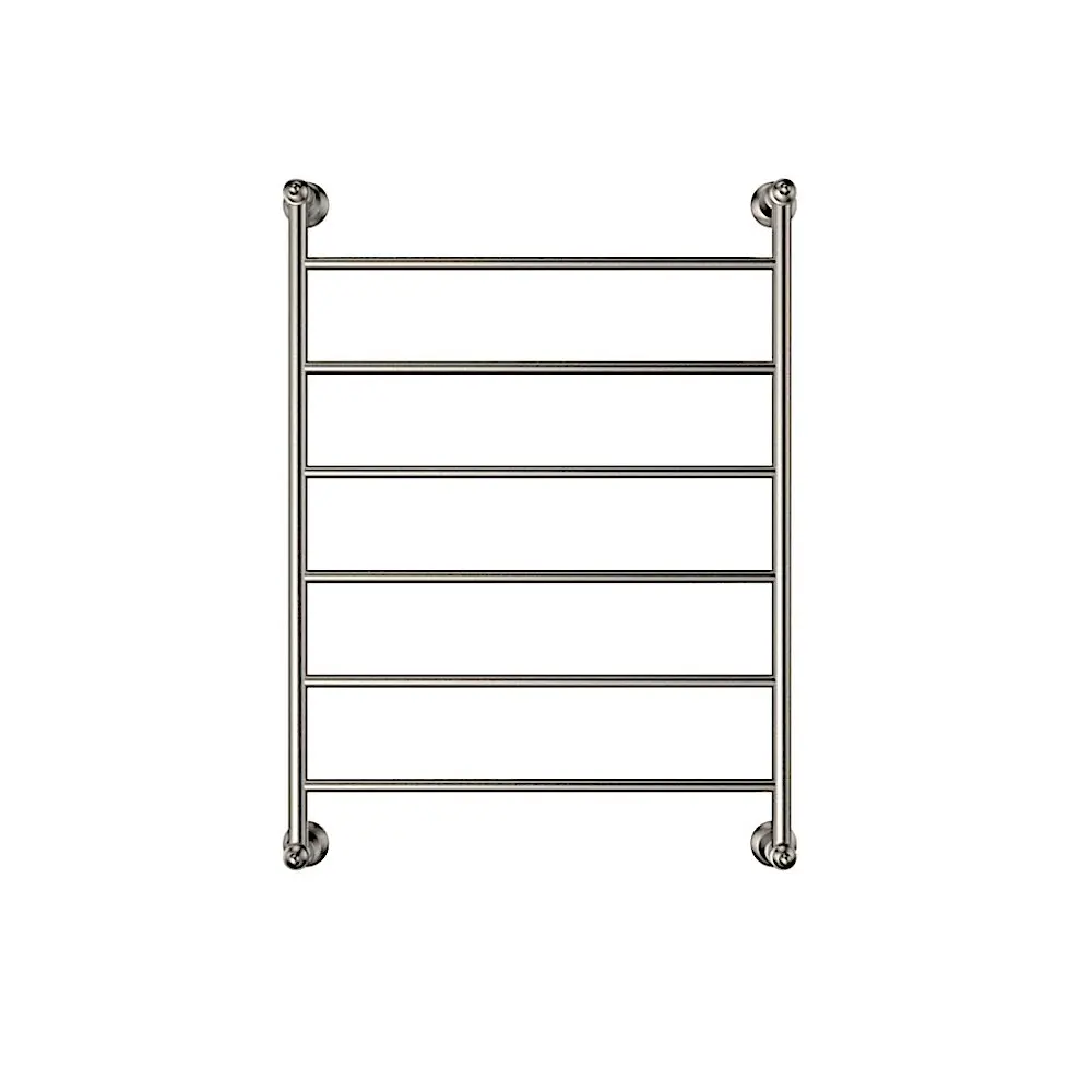 Fienza Lillian Heated Towel Ladder 600x808mm 6 Bars Brushed Nickel 8106080BN